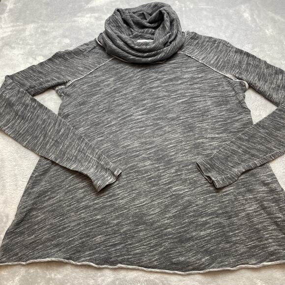 Free People FP Beach Cocoon Cowl Pullover One Body Gray Long Sleeve Slouchy Boho - Picture 3 of 9